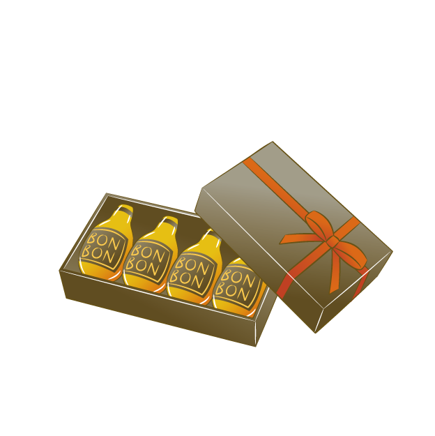 ウィスキーボンボンイラスト