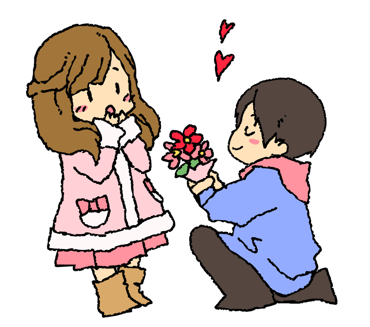 プレゼントを渡す人