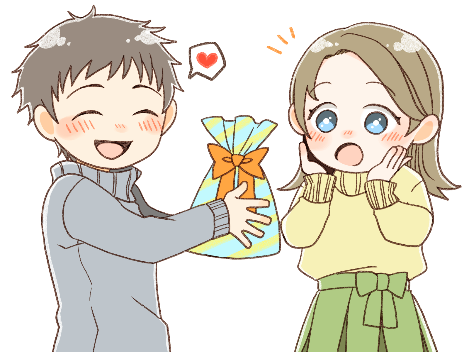 プレゼント渡す人